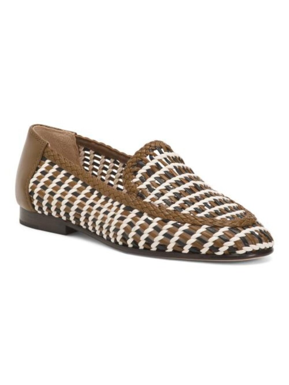 VERONICA BEARD Leather Prilla Woven Loafers
